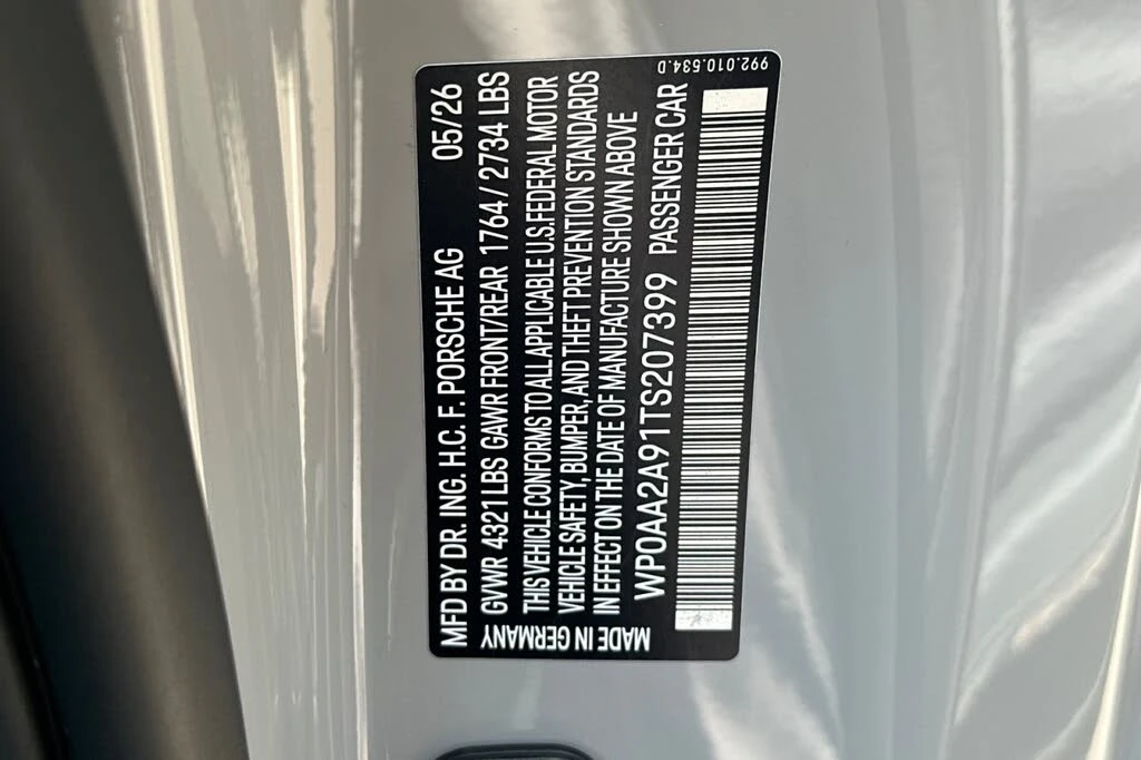2026 Porsche 992 Carrera - Image 28 of 28