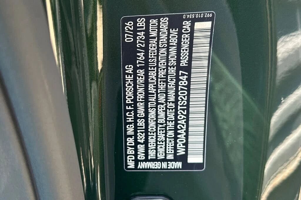 2026 Porsche 992 Carrera - Image 28 of 28