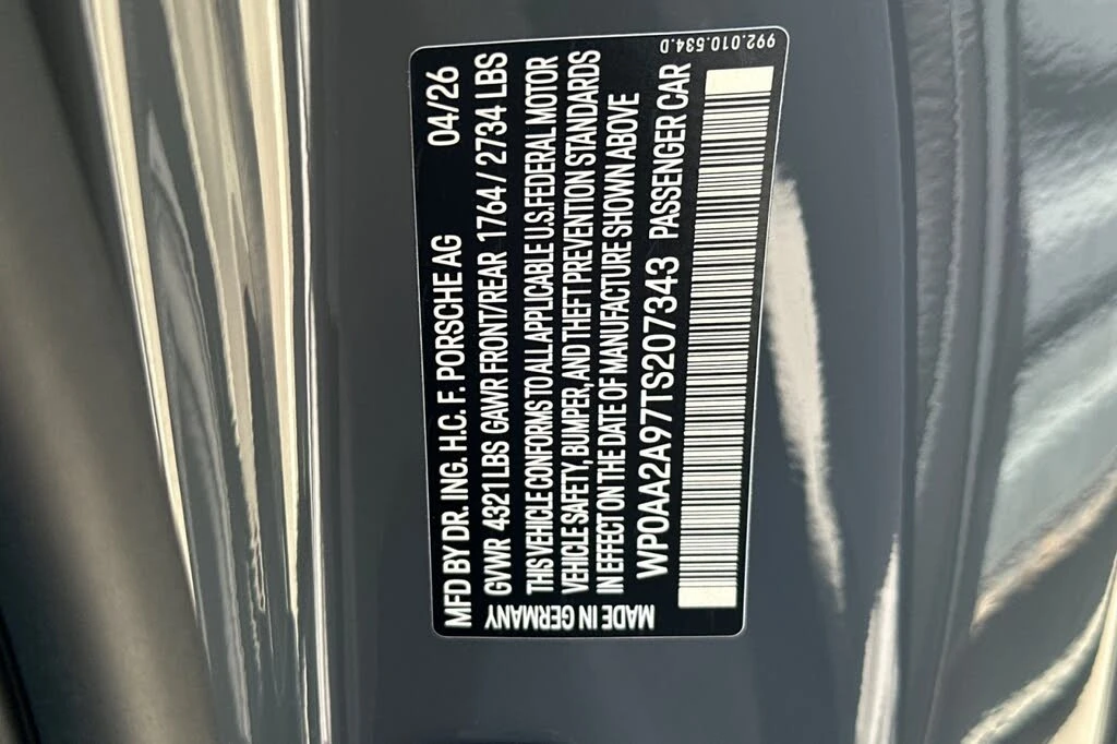 2026 Porsche 992 Carrera - Image 28 of 28