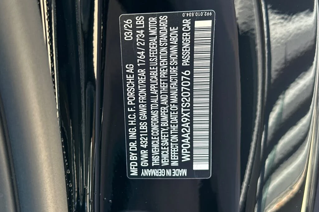 2026 Porsche 992 Carrera - Image 28 of 28