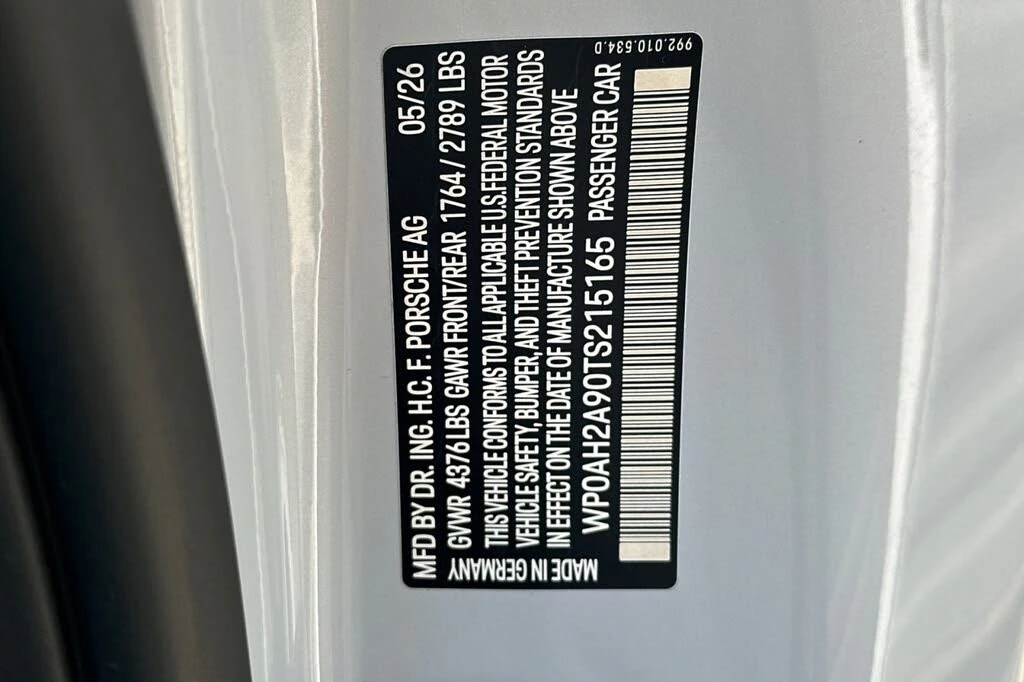 2026 Porsche 992 Carrera S - Image 28 of 28