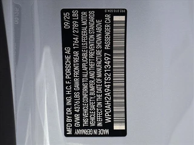 2026 Porsche 992 Carrera S - Image 27 of 27