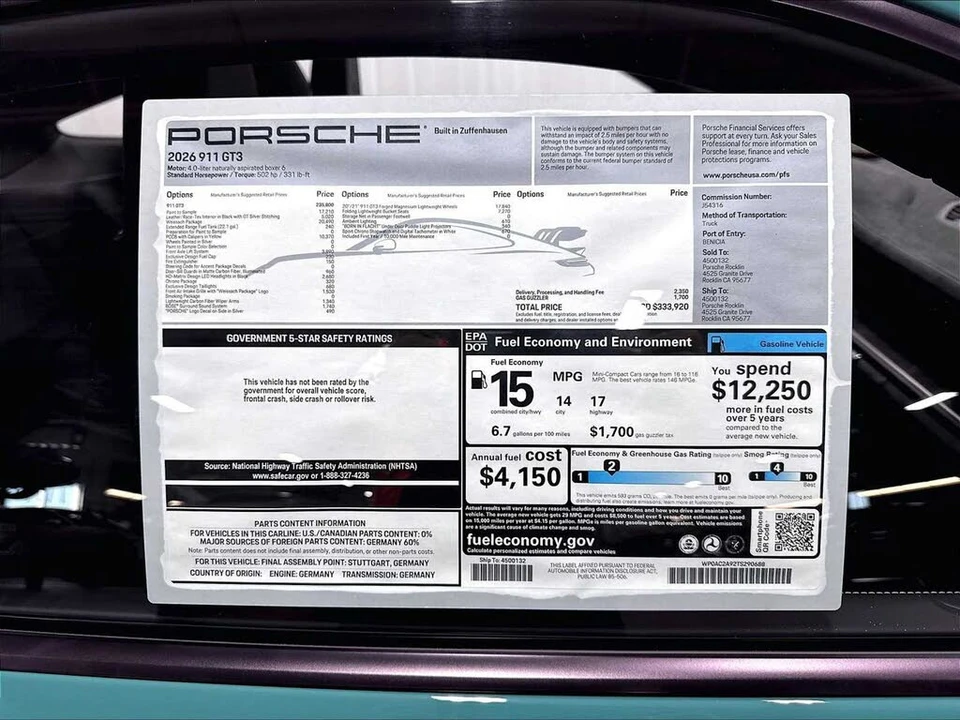 2026 Porsche 992 GT3 - Image 30 of 31