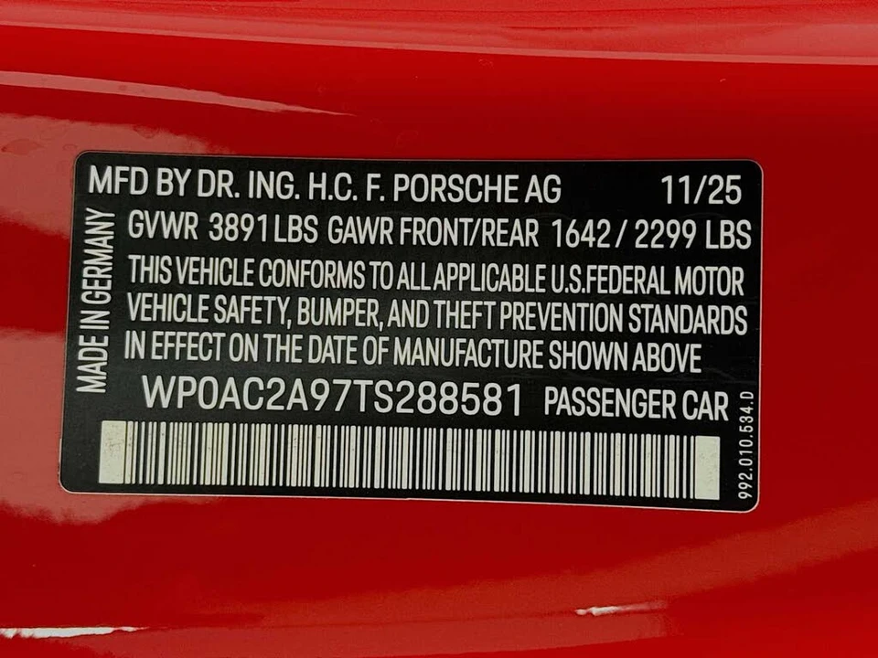 2026 Porsche 992 GT3 - Image 30 of 30