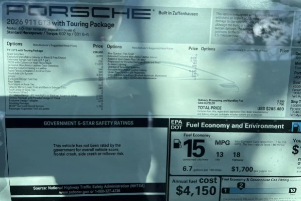 2026 Porsche 992 GT3 - Image 7 of 7
