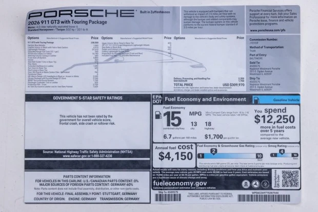 2026 Porsche 992 GT3 - Image 8 of 8