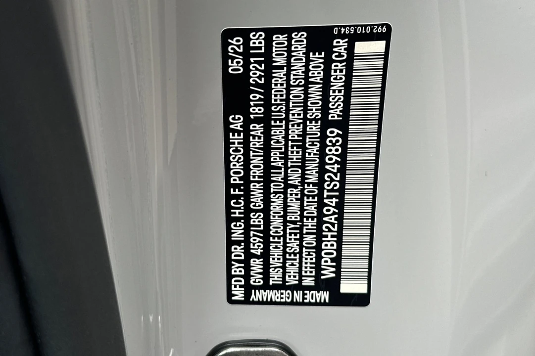 2026 Porsche 992 Targa 4 & 4S - Image 28 of 28
