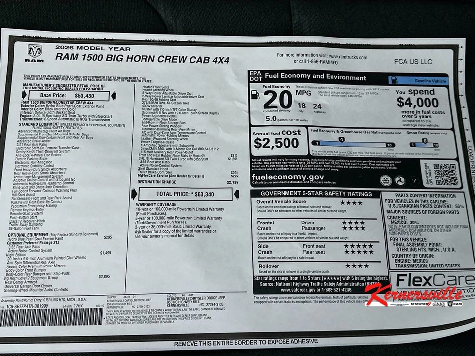 2026 Ram 1500 2nd Gen - Image 20 of 21