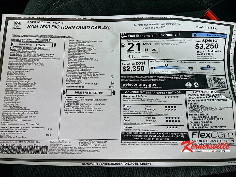 2026 Ram 1500 2nd Gen - Image 20 of 21