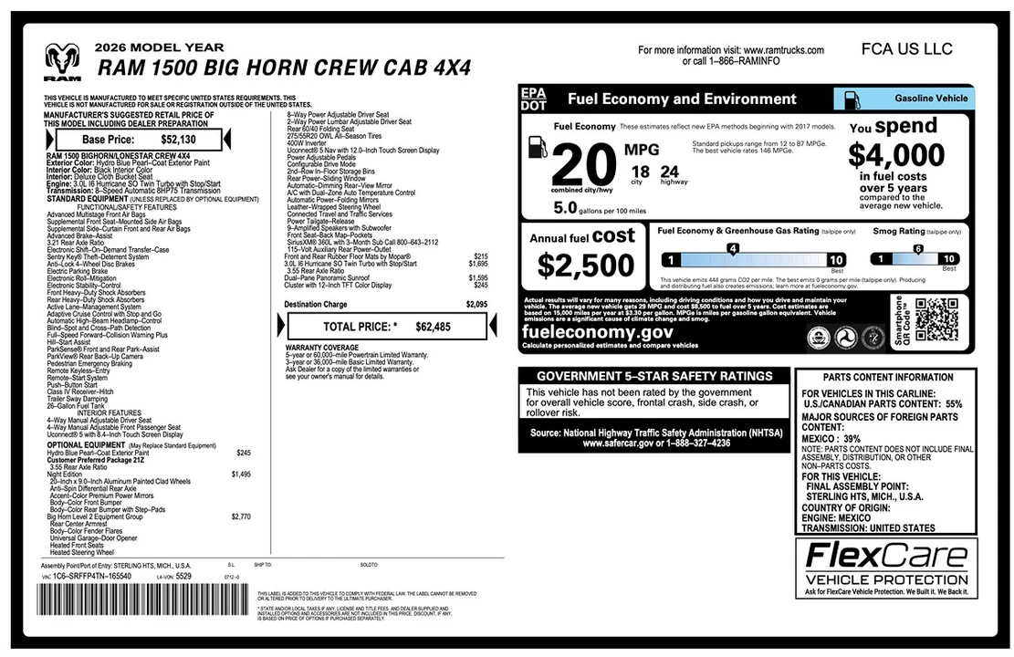 2026 Ram 1500 2nd Gen - Image 2 of 31