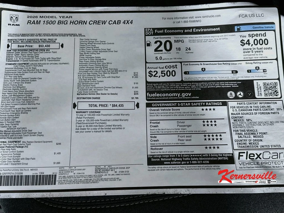 2026 Ram 1500 2nd Gen - Image 20 of 21