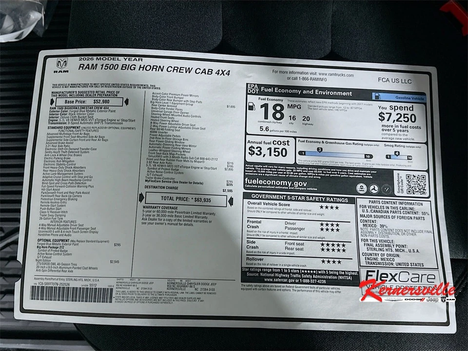 2026 Ram 1500 2nd Gen - Image 21 of 21