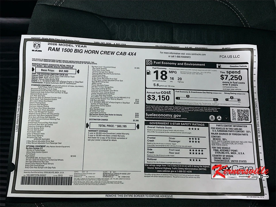2026 Ram 1500 2nd Gen - Image 21 of 21