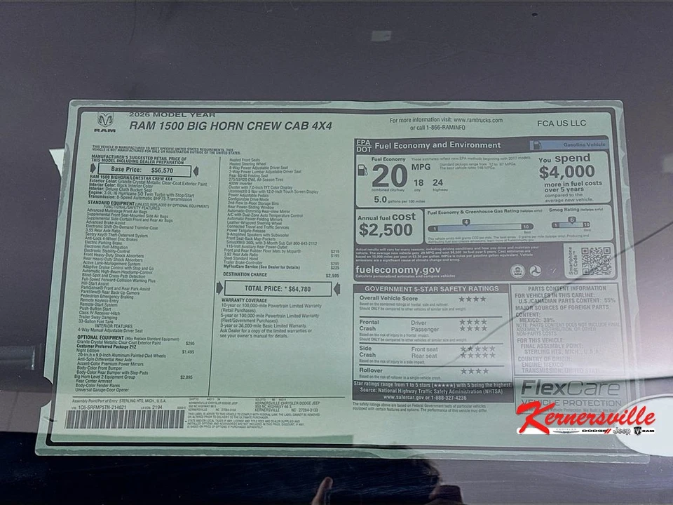 2026 Ram 1500 2nd Gen - Image 21 of 21