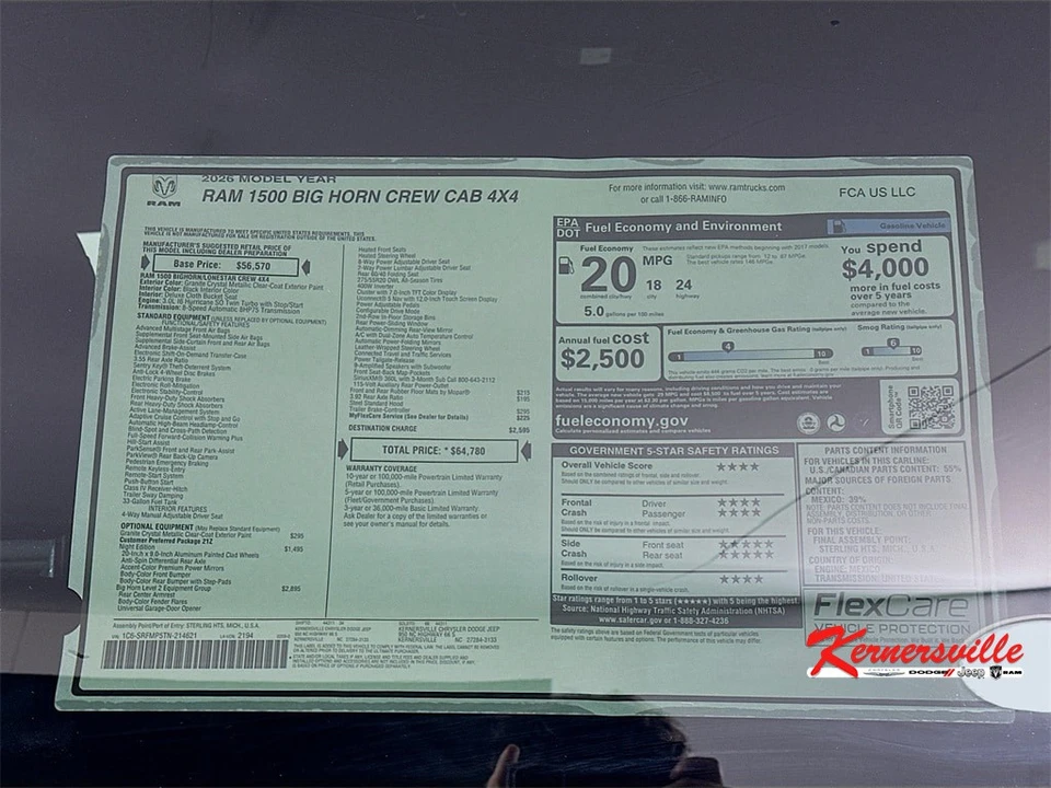 2026 Ram 1500 2nd Gen - Image 21 of 21