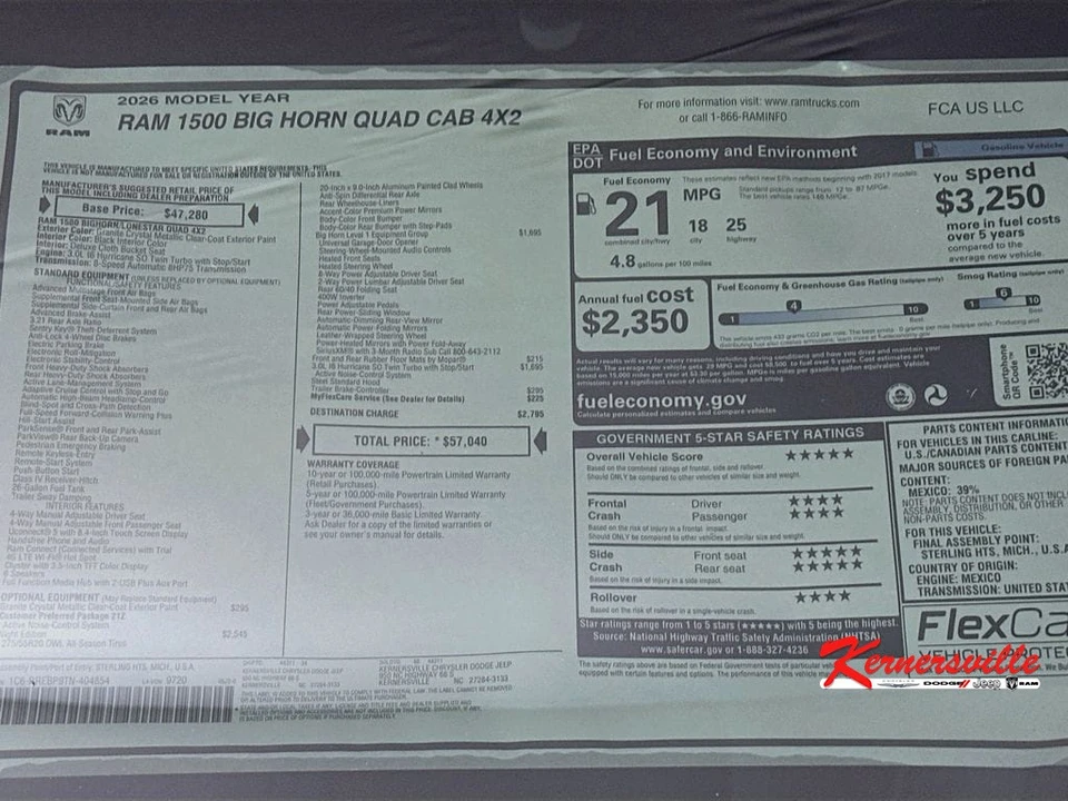 2026 Ram 1500 2nd Gen - Image 20 of 21