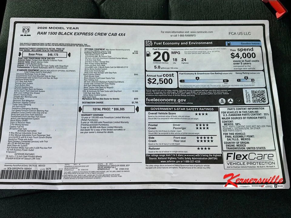 2026 Ram 1500 2nd Gen - Image 20 of 21
