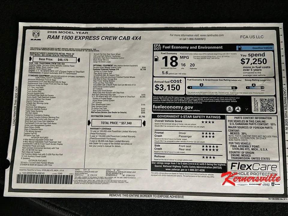 2026 Ram 1500 2nd Gen - Image 20 of 21