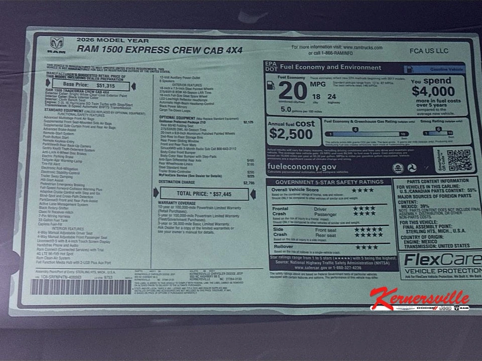 2026 Ram 1500 2nd Gen - Image 20 of 21