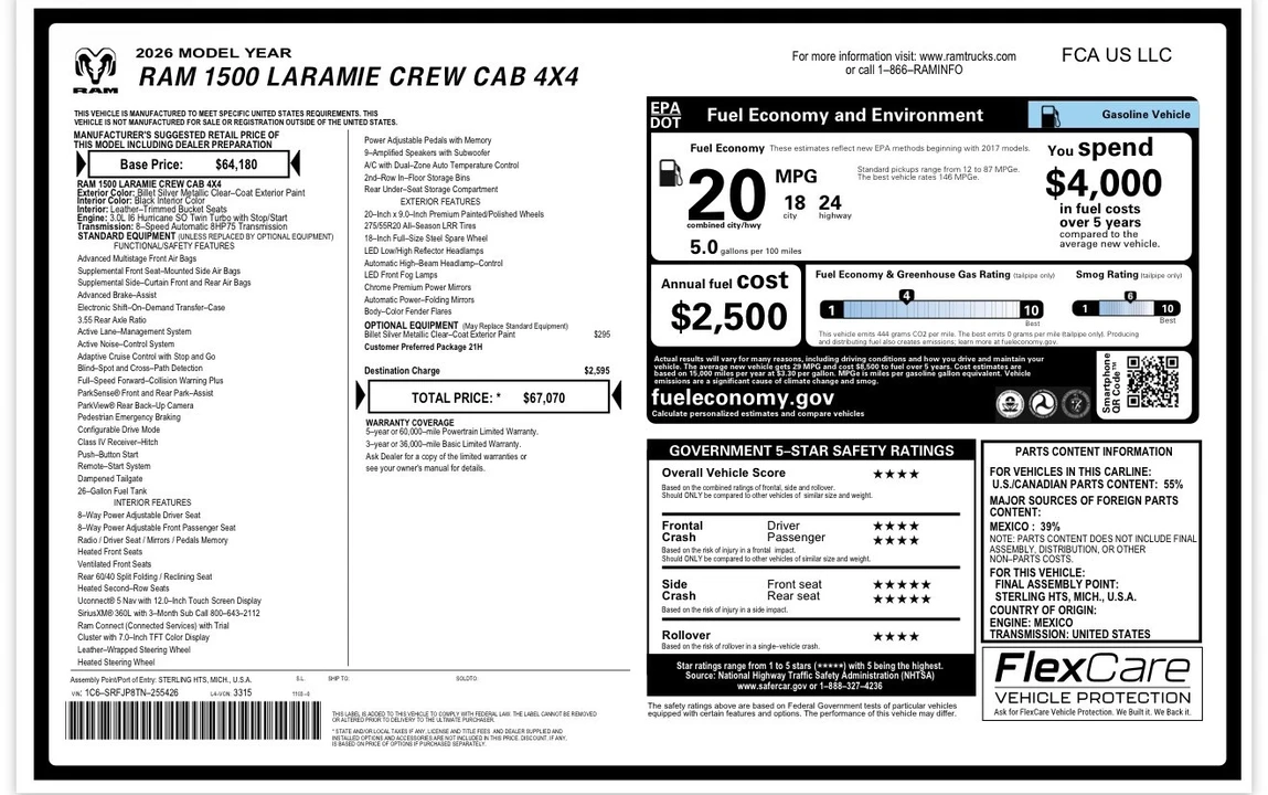 2026 Ram 1500 2nd Gen - Image 21 of 22