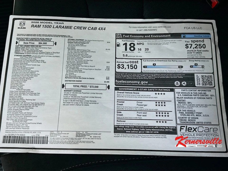 2026 Ram 1500 2nd Gen - Image 20 of 21