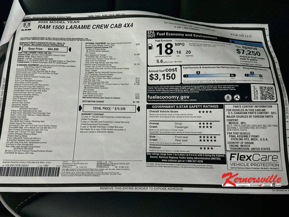 2026 Ram 1500 2nd Gen - Image 20 of 21