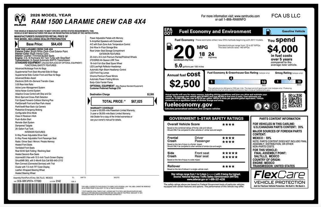 2026 Ram 1500 2nd Gen - Image 2 of 31