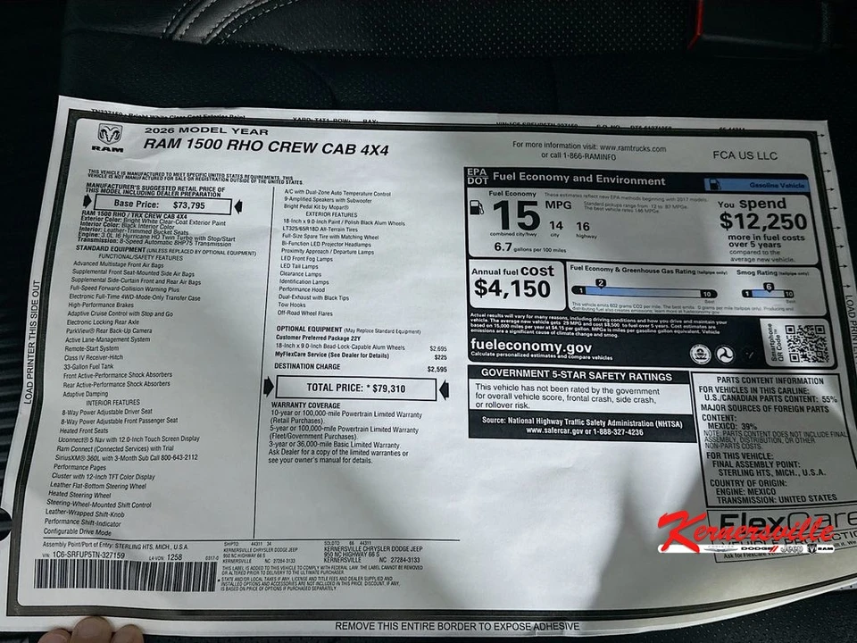 2026 Ram 1500 2nd Gen - Image 21 of 21
