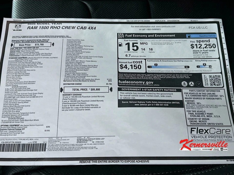 2026 Ram 1500 2nd Gen - Image 20 of 22