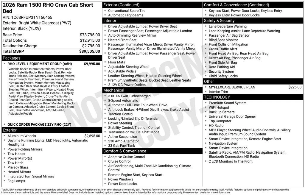 2026 Ram 1500 2nd Gen - Image 2 of 2