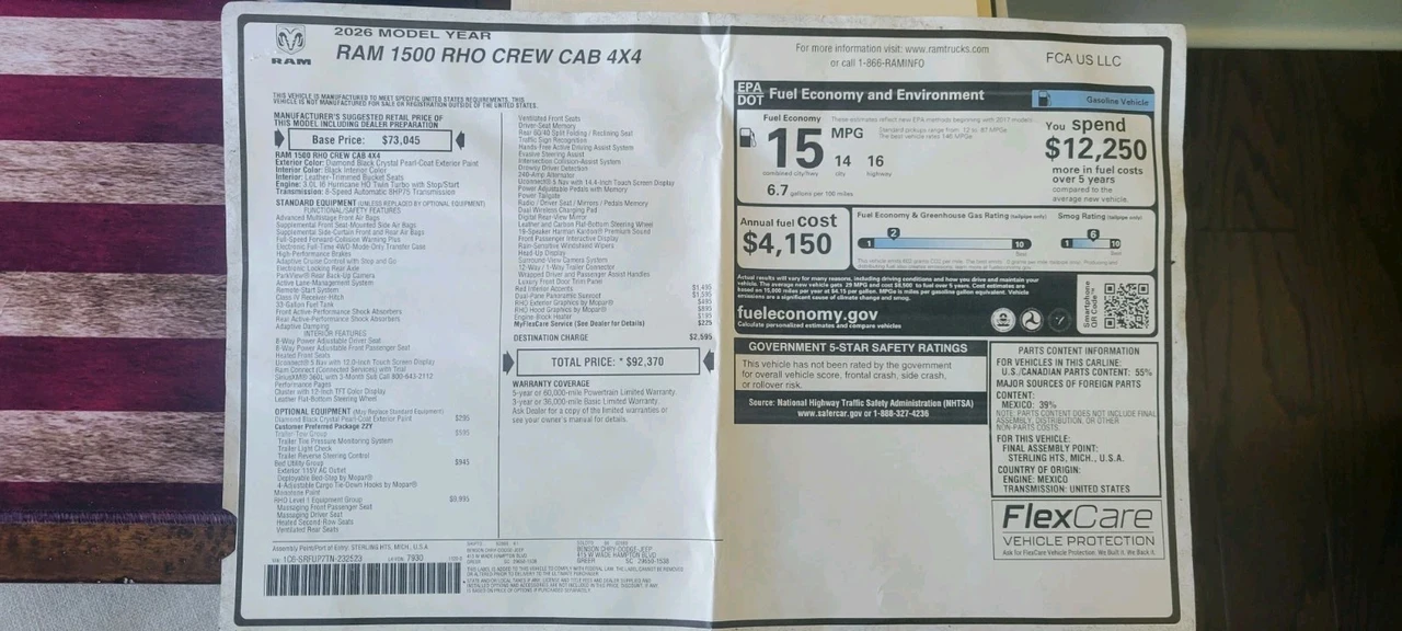 2026 Ram 1500 TRX 2nd Gen - Image 22 of 23