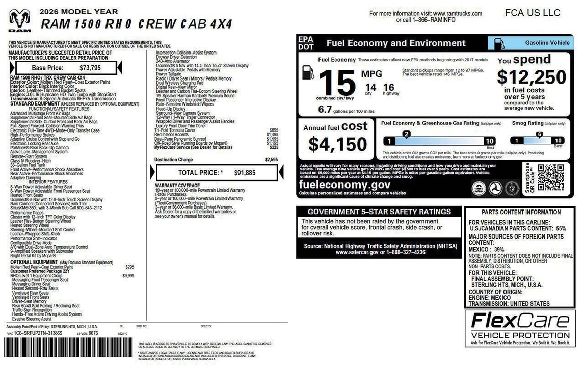 2026 Ram 1500 2nd Gen - Image 2 of 31