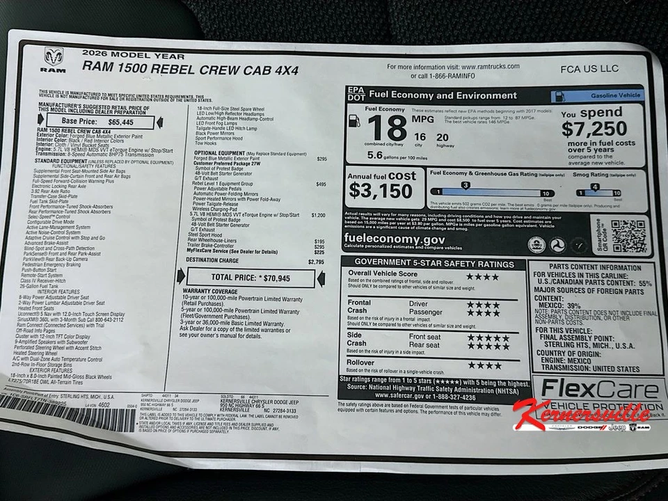 2026 Ram 1500 2nd Gen - Image 19 of 21