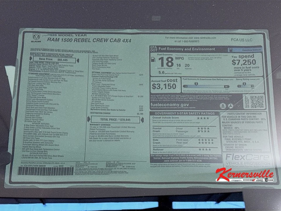2026 Ram 1500 2nd Gen - Image 20 of 21