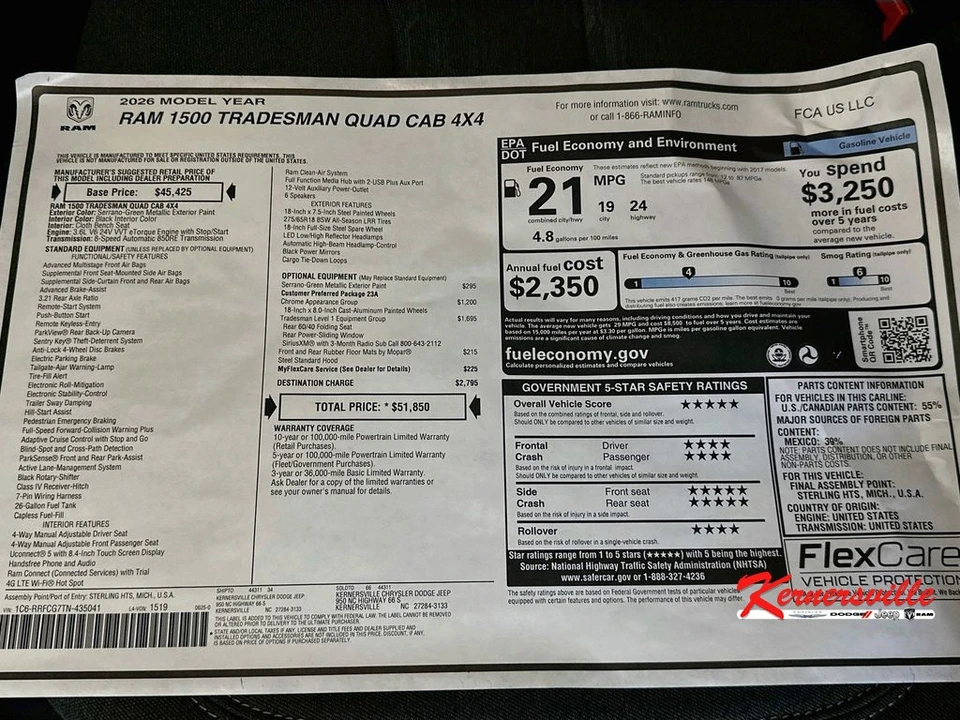 2026 Ram 1500 2nd Gen - Image 20 of 21
