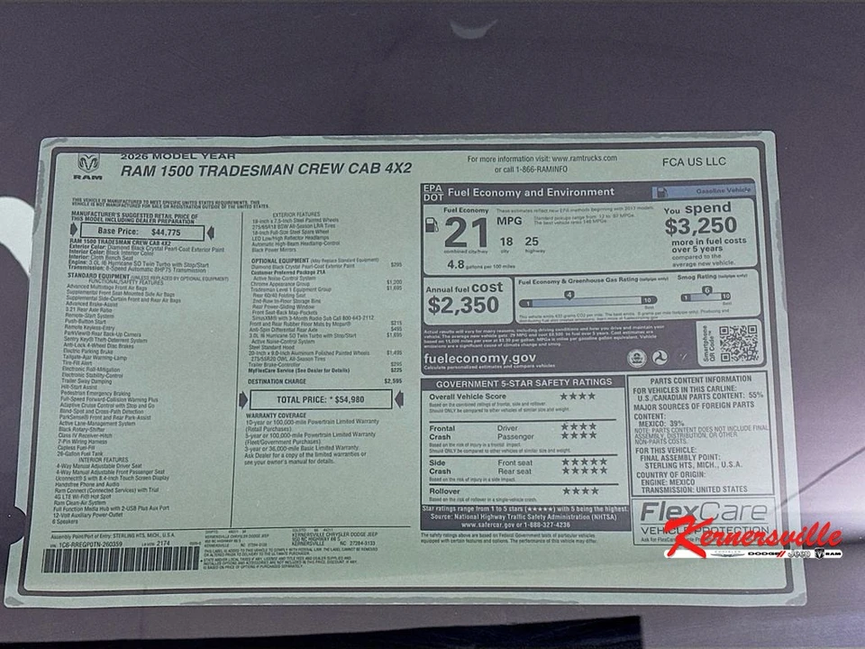 2026 Ram 1500 2nd Gen - Image 21 of 22