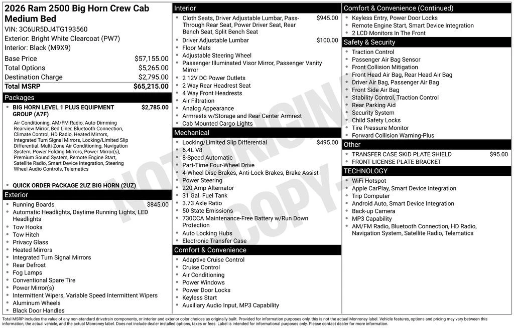 2026 Ram 2500 - Image 4 of 31