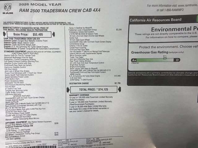 2026 Ram 2500 - Image 26 of 28