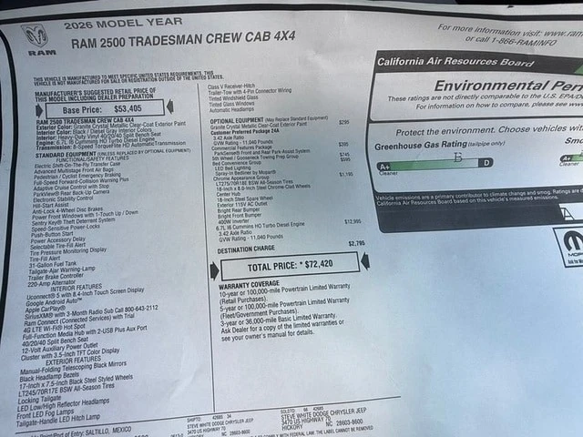 2026 Ram 2500 - Image 28 of 30