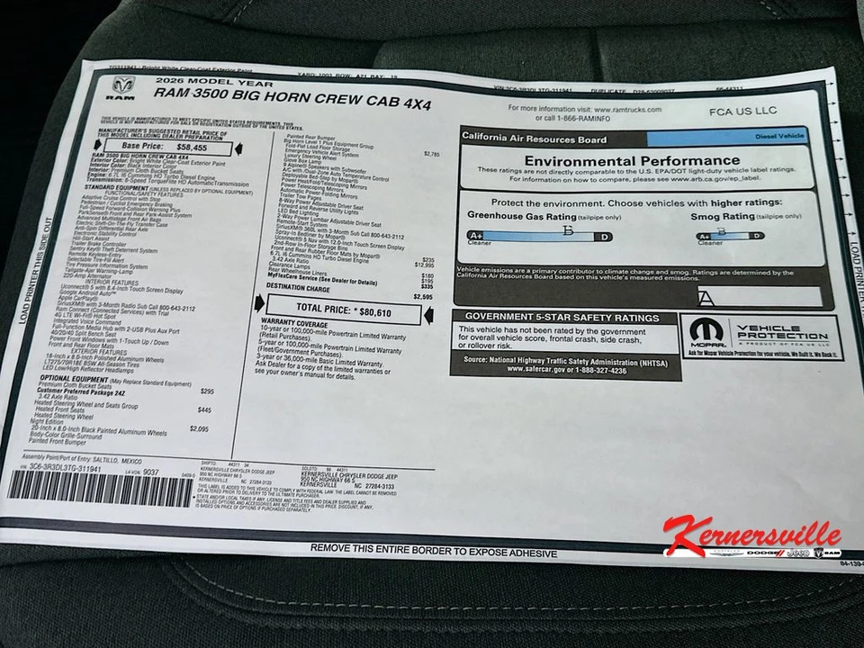 2026 Ram 3500 - Image 20 of 21