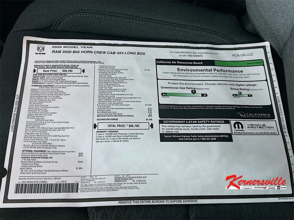 2026 Ram 3500 - Image 21 of 21