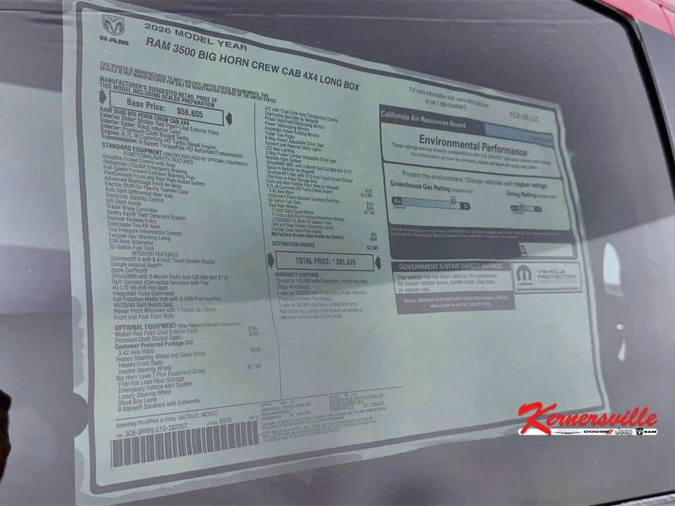 2026 Ram 3500 - Image 20 of 21