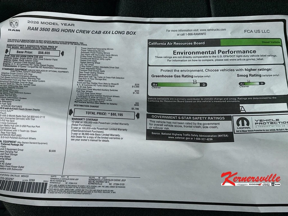 2026 Ram 3500 - Image 20 of 21