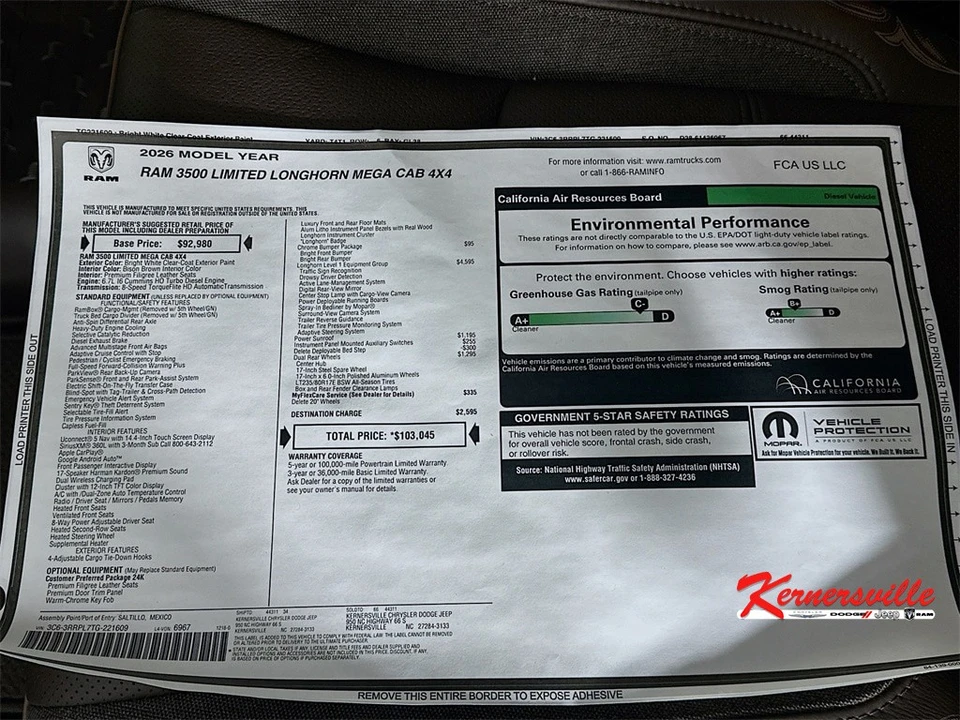 2026 Ram 3500 - Image 21 of 21