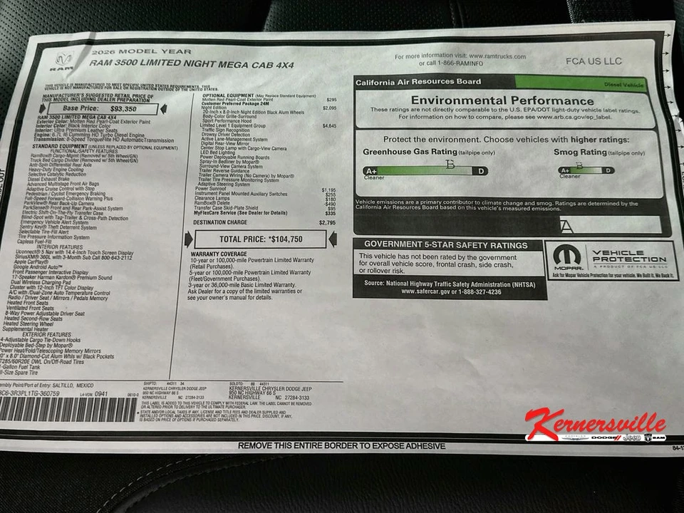 2026 Ram 3500 - Image 21 of 23