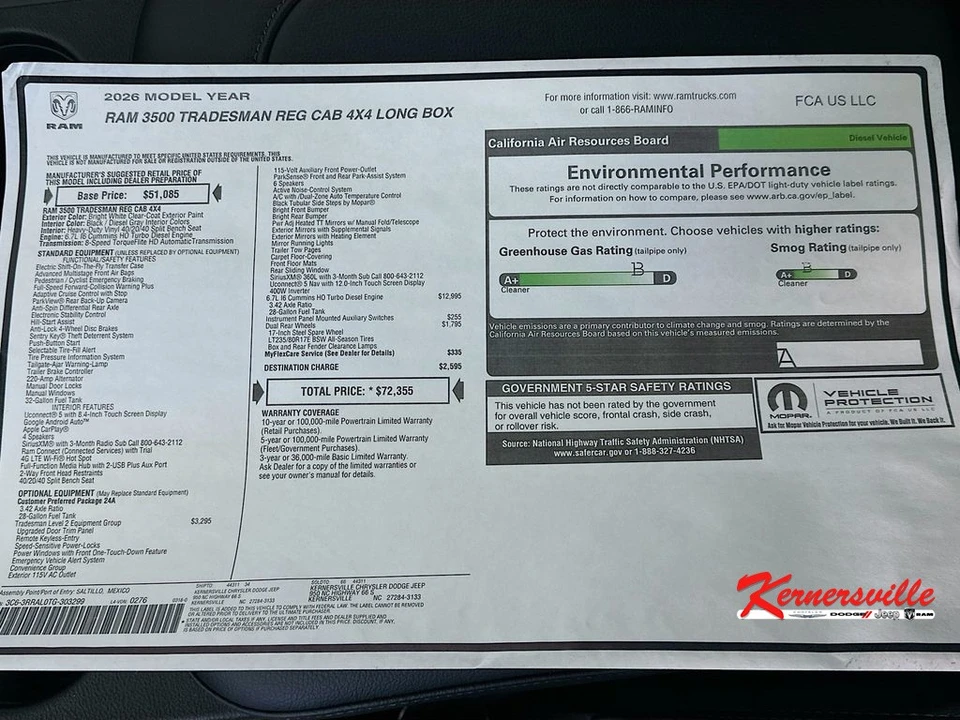 2026 Ram 3500 - Image 20 of 21