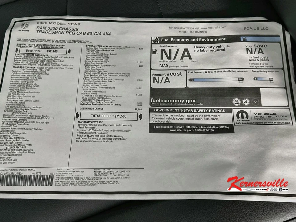 2026 Ram 3500 - Image 19 of 20