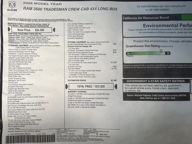 2026 Ram 3500 - Image 28 of 30