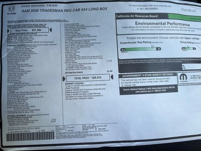 2026 Ram 3500 - Image 26 of 28