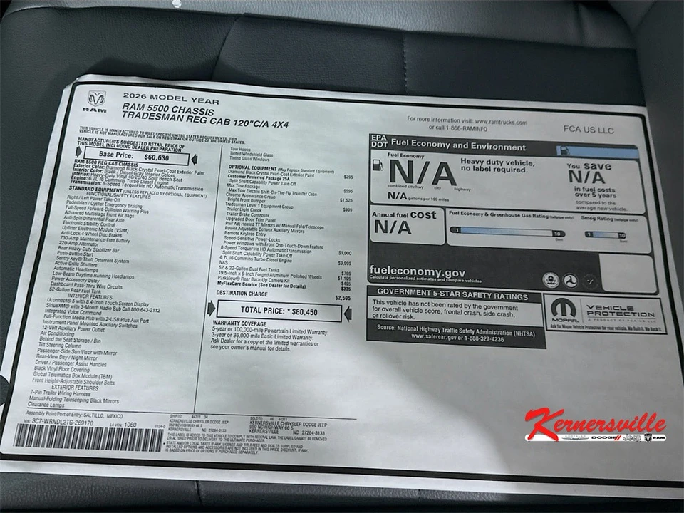 2026 Ram 4500 & 5500 - Image 20 of 21
